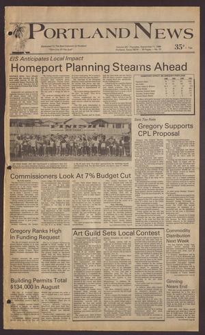 Primary view of object titled 'Portland News (Portland, Tex.), Vol. 20, No. 37, Ed. 1 Thursday, September 11, 1986'.