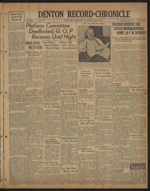 Denton Record-Chronicle (Denton, Tex.), Vol. 35, No. 258, Ed. 1 Wednesday, June 10, 1936