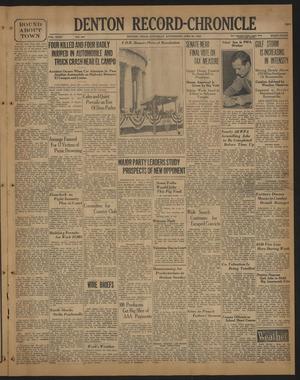 Denton Record-Chronicle (Denton, Tex.), Vol. 35, No. 267, Ed. 1 Saturday, June 20, 1936