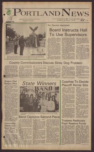 Primary view of object titled 'Portland News (Portland, Tex.), Vol. 20, No. 46, Ed. 1 Thursday, November 13, 1986'.