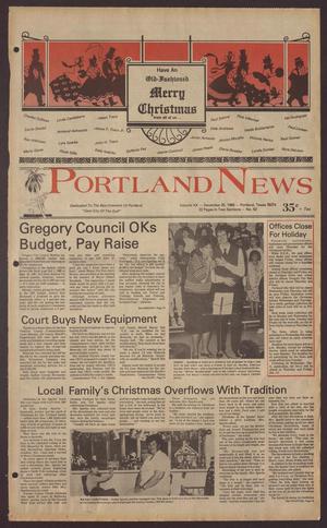 Primary view of object titled 'Portland News (Portland, Tex.), Vol. 20, No. 52, Ed. 1 Thursday, December 25, 1986'.