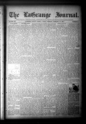 Primary view of object titled 'The La Grange Journal. (La Grange, Tex.), Vol. 22, No. 8, Ed. 1 Thursday, February 14, 1901'.