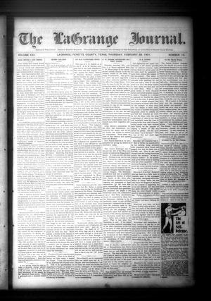 The La Grange Journal. (La Grange, Tex.), Vol. 22, No. 10, Ed. 1 Thursday, February 28, 1901