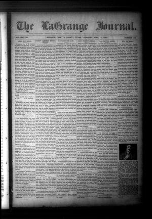 Primary view of object titled 'The La Grange Journal. (La Grange, Tex.), Vol. 22, No. 16, Ed. 1 Thursday, April 11, 1901'.