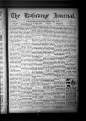 The La Grange Journal. (La Grange, Tex.), Vol. 22, No. 17, Ed. 1 Thursday, April 18, 1901