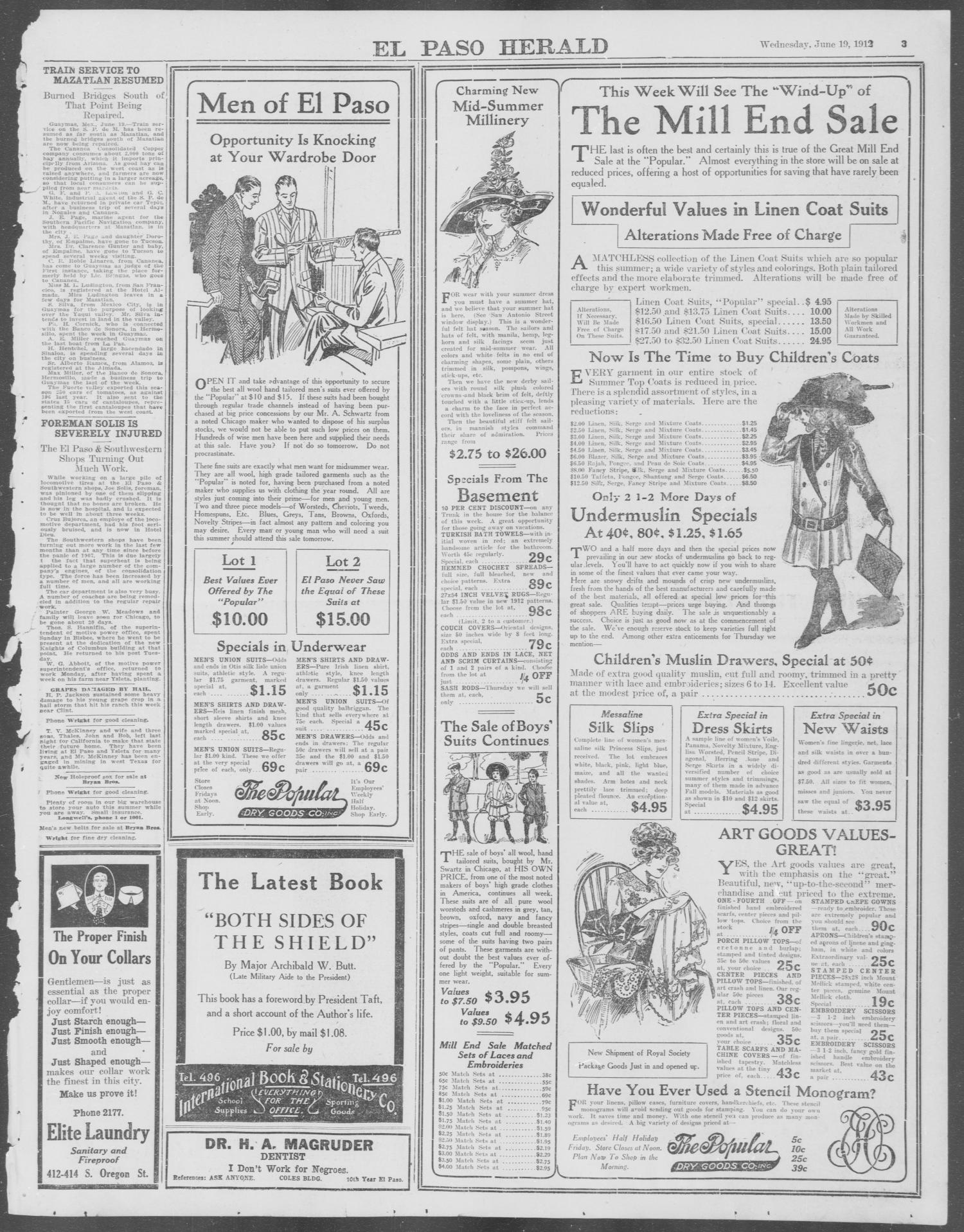 El Paso Herald (El Paso, Tex.), Ed. 1, Wednesday, June 19, 1912
                                                
                                                    [Sequence #]: 3 of 20
                                                