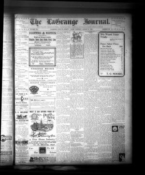 The La Grange Journal. (La Grange, Tex.), Vol. 22, No. 33, Ed. 1 Thursday, August 8, 1901