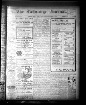 The La Grange Journal. (La Grange, Tex.), Vol. 22, No. 39, Ed. 1 Thursday, September 19, 1901