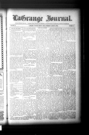 La Grange Journal. (La Grange, Tex.), Vol. 24, No. 32, Ed. 1 Thursday, August 6, 1903