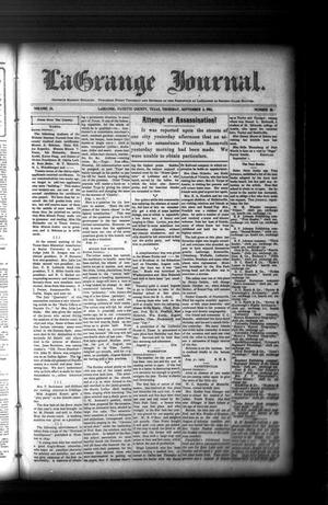 La Grange Journal. (La Grange, Tex.), Vol. 24, No. 36, Ed. 1 Thursday, September 3, 1903