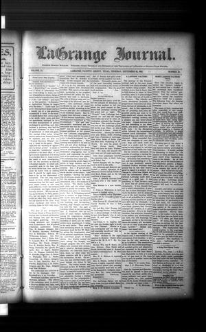 La Grange Journal. (La Grange, Tex.), Vol. 24, No. 37, Ed. 1 Thursday, September 10, 1903