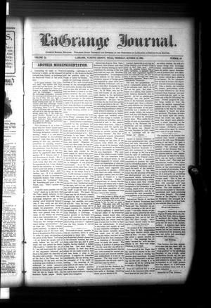Primary view of object titled 'La Grange Journal. (La Grange, Tex.), Vol. 24, No. 43, Ed. 1 Thursday, October 22, 1903'.