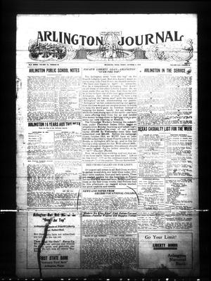 Arlington Journal (Arlington, Tex.), Vol. 22, No. 40, Ed. 1 Friday, October 4, 1918