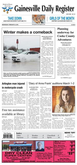 Gainesville Daily Register (Gainesville, Tex.), Vol. 126, No. 124, Ed. 1 Wednesday, February 24, 2016