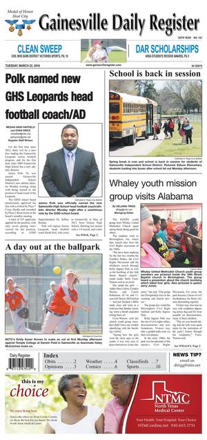 Gainesville Daily Register (Gainesville, Tex.), Vol. 126, No. 143, Ed. 1 Tuesday, March 22, 2016