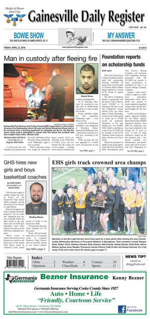 Gainesville Daily Register (Gainesville, Tex.), Vol. 126, No. 166, Ed. 1 Friday, April 22, 2016