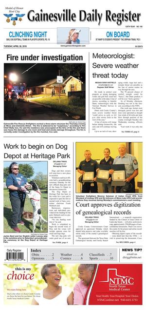Gainesville Daily Register (Gainesville, Tex.), Vol. 125, No. 168, Ed. 1 Tuesday, April 26, 2016
