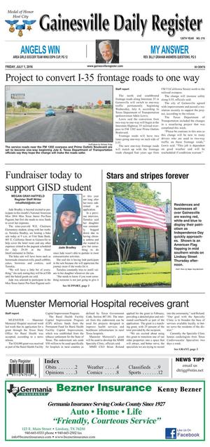 Gainesville Daily Register (Gainesville, Tex.), Vol. 126, No. 216, Ed. 1 Friday, July 1, 2016