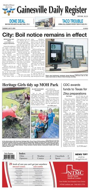 Gainesville Daily Register (Gainesville, Tex.), Vol. 126, No. 218, Ed. 1 Tuesday, July 5, 2016