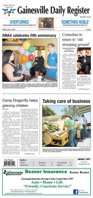 Gainesville Daily Register (Gainesville, Tex.), Vol. 126, No. 226, Ed. 1 Friday, July 15, 2016