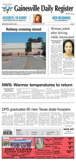 Gainesville Daily Register (Gainesville, Tex.), Vol. 126, No. 254, Ed. 1 Wednesday, August 24, 2016