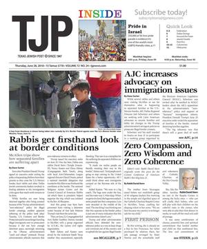 Texas Jewish Post (Dallas, Tex.), Vol. 72, No. 24, Ed. 1 Thursday, June 28, 2018