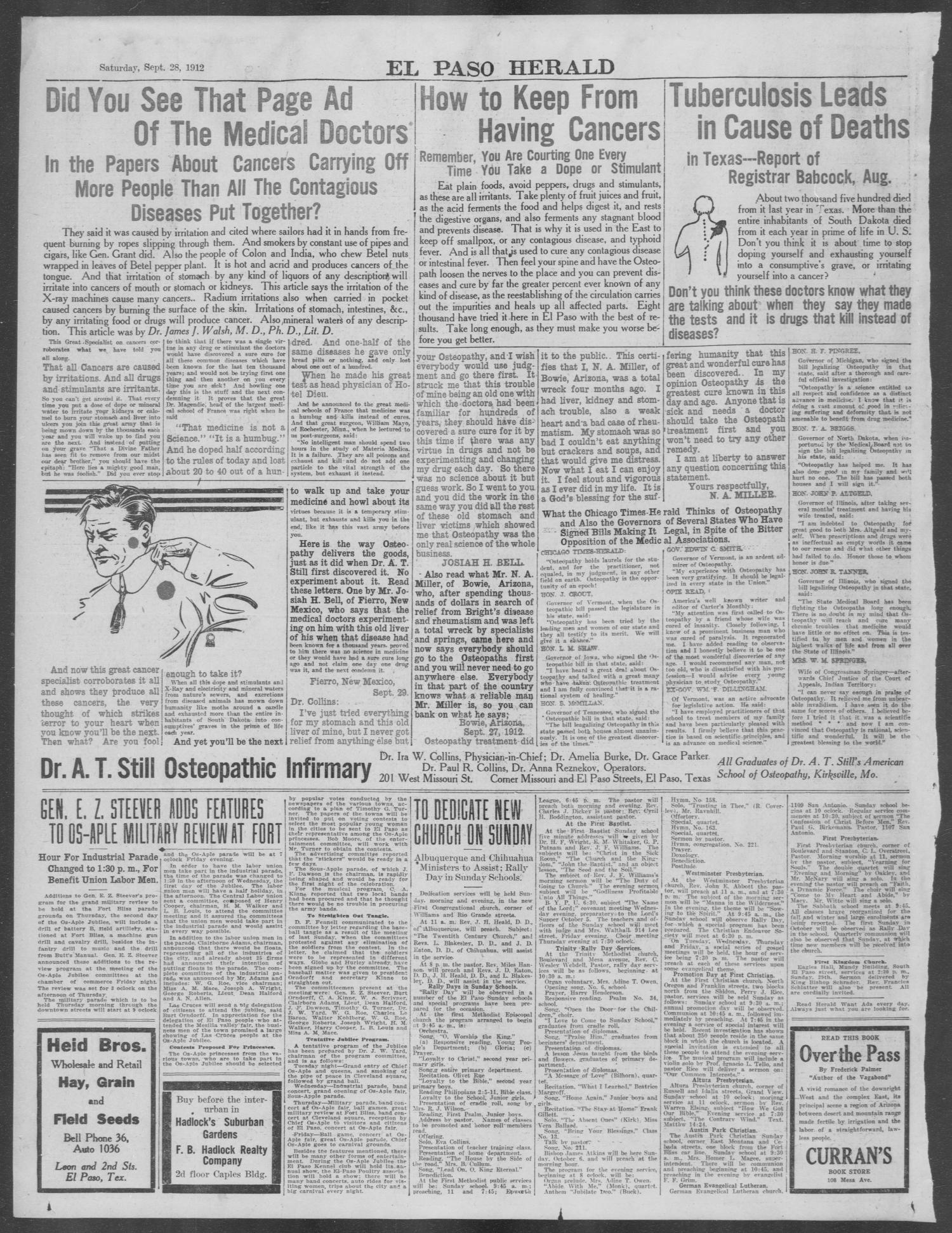El Paso Herald (El Paso, Tex.), Ed. 1, Saturday, September 28, 1912
                                                
                                                    [Sequence #]: 16 of 26
                                                
