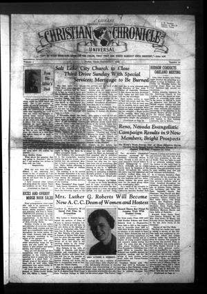 Christian Chronicle (Dallas, Tex.), Vol. 1, No. 14, Ed. 1 Wednesday, September 1, 1943