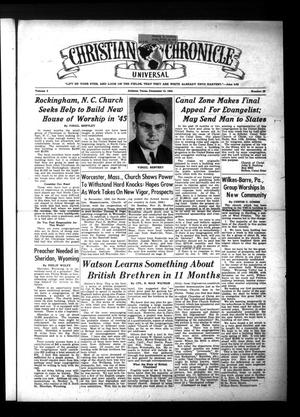 Christian Chronicle (Abilene, Tex.), Vol. 2, No. 28, Ed. 1 Wednesday, December 13, 1944