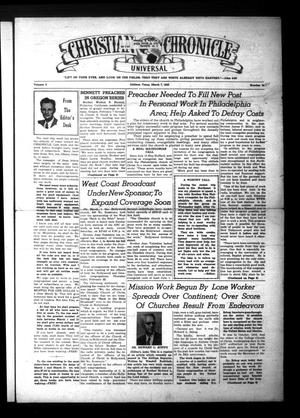 Christian Chronicle (Abilene, Tex.), Vol. 2, No. 40, Ed. 1 Wednesday, March 7, 1945