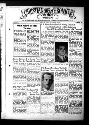 Christian Chronicle (Abilene, Tex.), Vol. 3, No. 15, Ed. 1 Wednesday, September 12, 1945