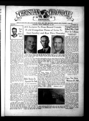 Christian Chronicle (Abilene, Tex.), Vol. 4, No. 37, Ed. 1 Wednesday, February 19, 1947
