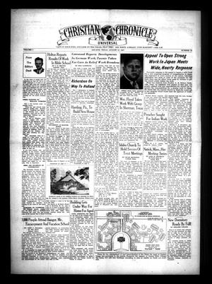 Christian Chronicle (Abilene, Tex.), Vol. 5, No. 11, Ed. 1 Wednesday, August 13, 1947
