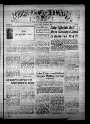 Christian Chronicle (Abilene, Tex.), Vol. 7, No. 39, Ed. 1 Wednesday, February 22, 1950
