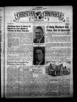 Christian Chronicle (Abilene, Tex.), Vol. 8, No. 39, Ed. 1 Wednesday, February 21, 1951