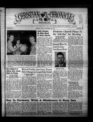 Primary view of object titled 'Christian Chronicle (Abilene, Tex.), Vol. 9, No. 19, Ed. 1 Wednesday, October 10, 1951'.