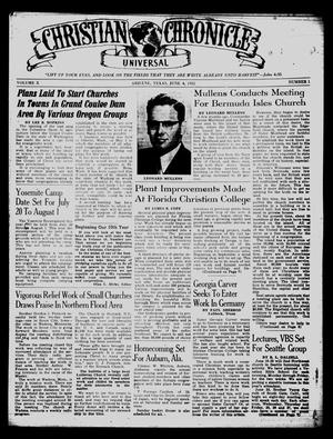 Christian Chronicle (Abilene, Tex.), Vol. 10, No. 1, Ed. 1 Wednesday, June 4, 1952