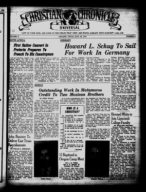 Christian Chronicle (Abilene, Tex.), Vol. 10, No. 8, Ed. 1 Wednesday, July 23, 1952