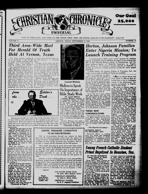 Primary view of Christian Chronicle (Abilene, Tex.), Vol. 10, No. 14, Ed. 1 Wednesday, September 3, 1952