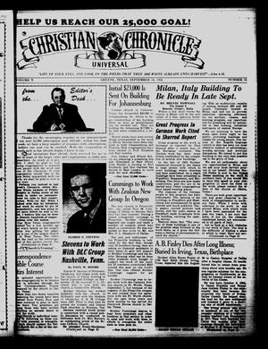 Christian Chronicle (Abilene, Tex.), Vol. 10, No. 15, Ed. 1 Wednesday, September 10, 1952