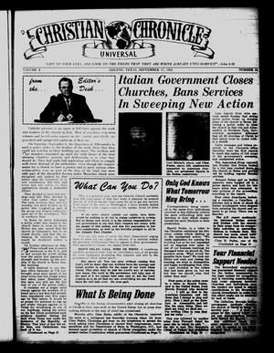 Christian Chronicle (Abilene, Tex.), Vol. 10, No. 16, Ed. 1 Wednesday, September 17, 1952