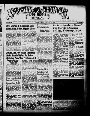 Christian Chronicle (Abilene, Tex.), Vol. 10, No. 34, Ed. 1 Wednesday, January 21, 1953