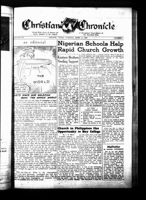 Primary view of Christian Chronicle (Abilene, Tex.), Vol. 15, No. 2, Ed. 1 Tuesday, June 11, 1957
