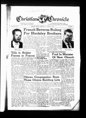 Primary view of object titled 'Christian Chronicle (Abilene, Tex.), Vol. 15, No. 16, Ed. 1 Tuesday, January 27, 1959'.