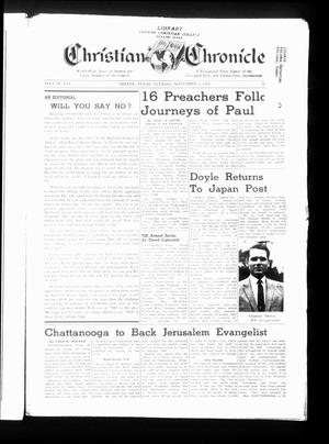Primary view of object titled 'Christian Chronicle (Abilene, Tex.), Vol. 16, No. [46], Ed. 1 Tuesday, September 1, 1959'.