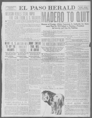 El Paso Herald (El Paso, Tex.), Ed. 1, Tuesday, February 18, 1913