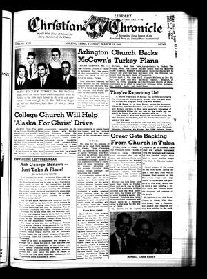 Primary view of object titled 'Christian Chronicle (Abilene, Tex.), Vol. 17, No. [23], Ed. 1 Tuesday, March 15, 1960'.