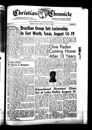 Christian Chronicle (Abilene, Tex.), Vol. 17, No. 43, Ed. 1 Friday, August 12, 1960