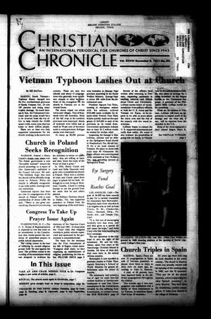 Primary view of object titled 'Christian Chronicle (Austin, Tex.), Vol. 28, No. 34, Ed. 1 Monday, November 8, 1971'.