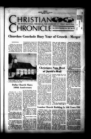 Christian Chronicle (Austin, Tex.), Vol. 28, No. 37, Ed. 1 Monday, December 20, 1971